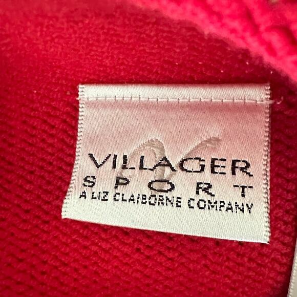 Liz Claiborne Sweater Patriotic Flag Red 1/4 Zip Nautical Womens Size L American - Picture 5 of 7